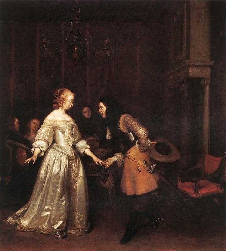 TERBORCH, Gerard The Dancing Couple rt oil painting image